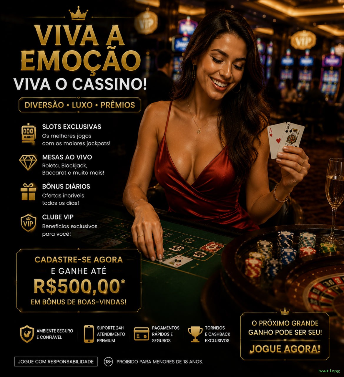 Métodos de pagamento aceitos na bowtiepg